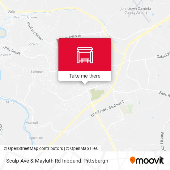 Scalp Ave & Mayluth Rd Inbound map
