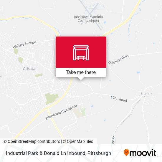 Industrial Park & Donald Ln Inbound map