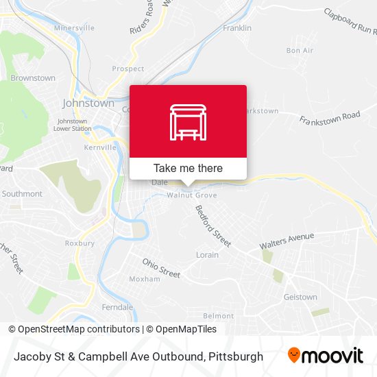 Mapa de Jacoby St & Campbell Ave Outbound