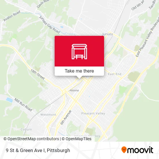 Mapa de 9 St & Green Ave I