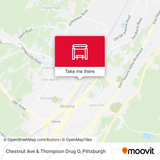 Mapa de Chestnut Ave & Thompson Drug O