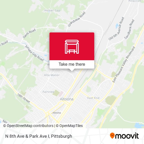 N 8th Ave & Park Ave I map