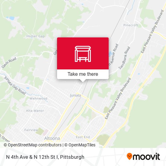 Mapa de N 4th Ave & N 12th St I