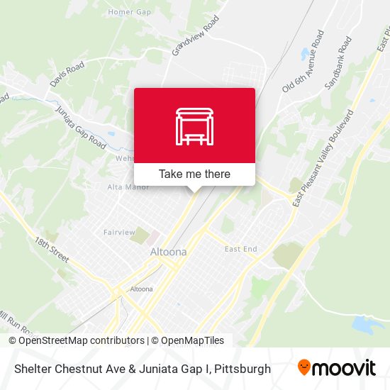 Shelter Chestnut Ave & Juniata Gap I map