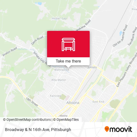 Mapa de Broadway & N 16th Ave