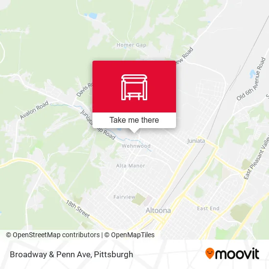 Mapa de Broadway & Penn Ave