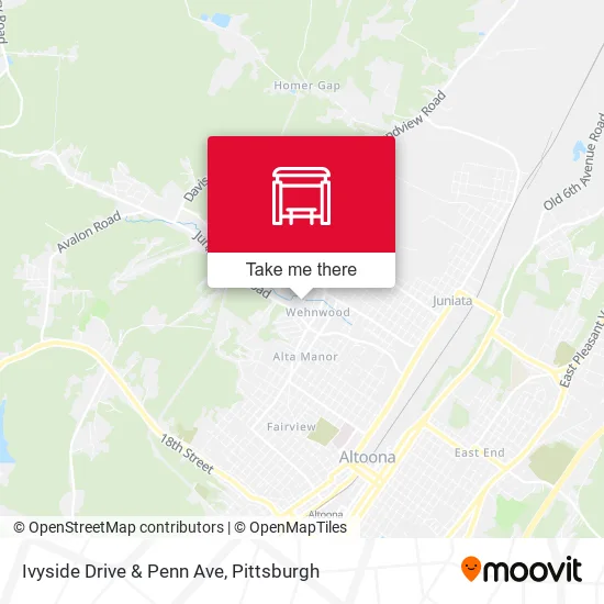 Mapa de Ivyside Drive & Penn Ave