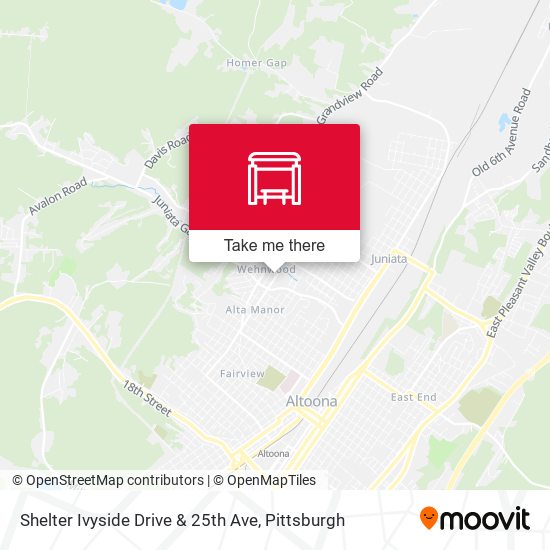 Mapa de Shelter Ivyside Drive & 25th Ave
