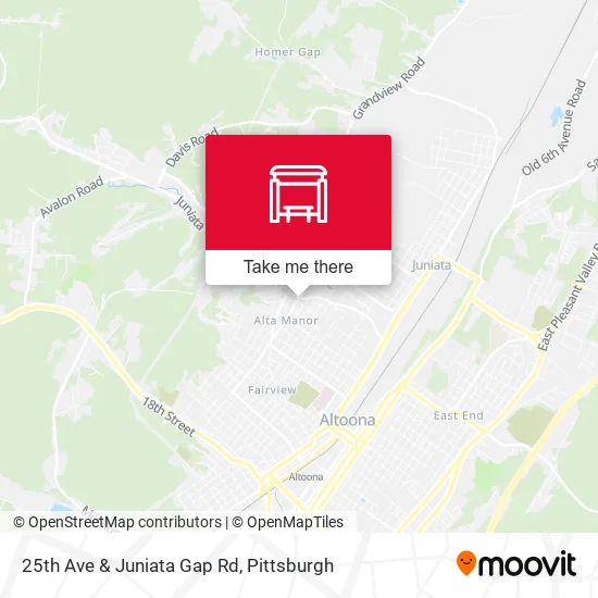 Mapa de 25th Ave & Juniata Gap Rd