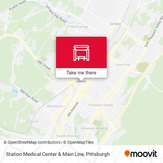 Station Medical Center & Main Line map