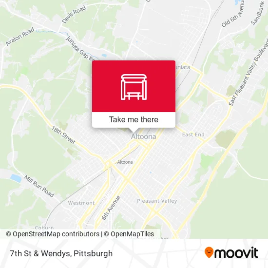 Mapa de 7th St & Wendys