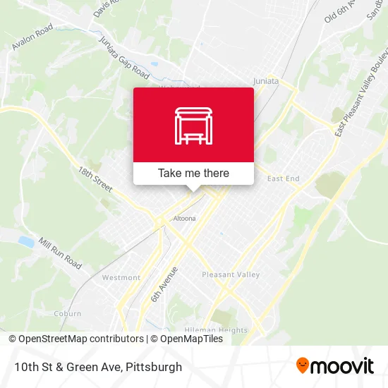 Mapa de 10th St & Green Ave