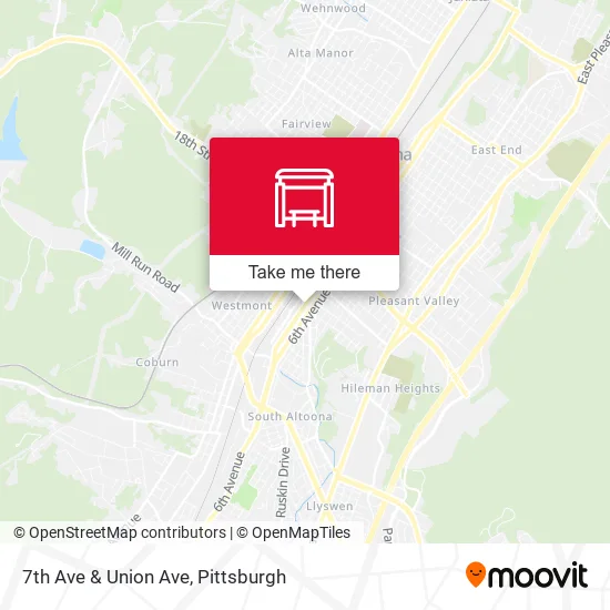 7th Ave & Union Ave map