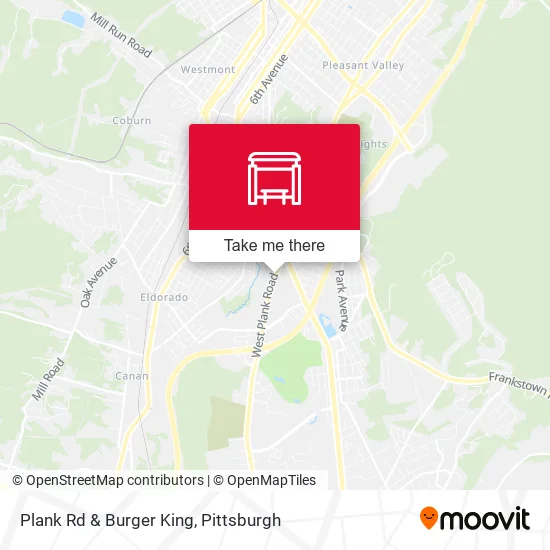 Mapa de Plank Rd & Burger King
