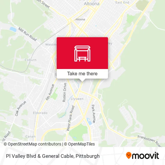 Mapa de Pl Valley Blvd & General Cable