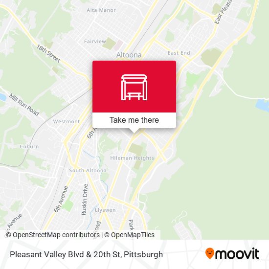 Mapa de Pleasant Valley Blvd & 20th St