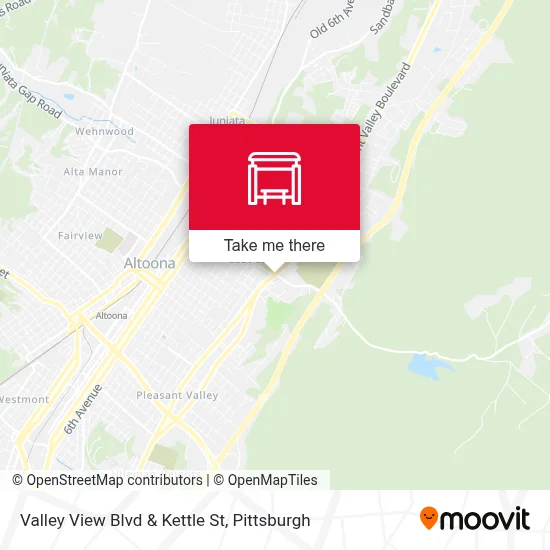 Valley View Blvd & Kettle St map