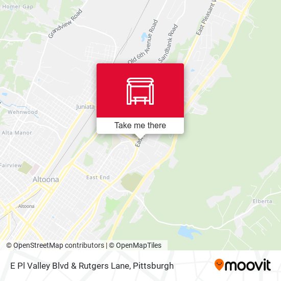 Mapa de E Pl Valley Blvd & Rutgers Lane