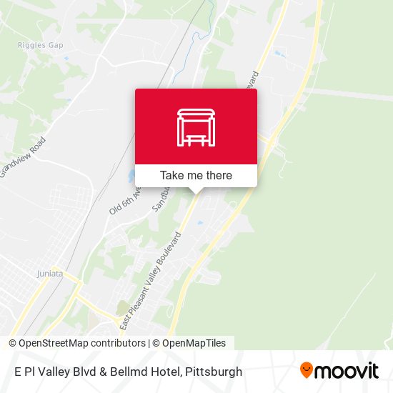 E Pl Valley Blvd & Bellmd Hotel map