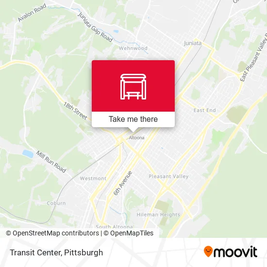 Mapa de Transit Center