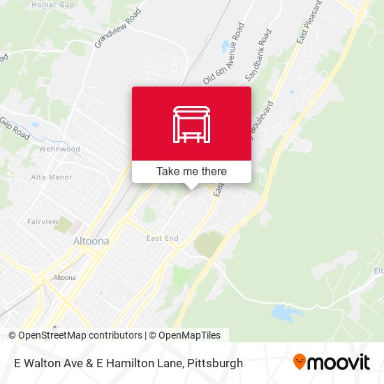 Mapa de E Walton Ave & E Hamilton Lane