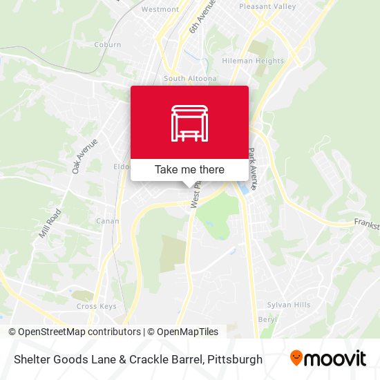 Mapa de Shelter Goods Lane & Crackle Barrel