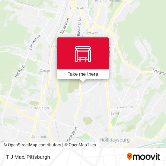 T J Max map