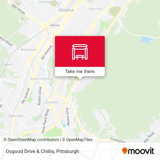 Osgood Drive & Chillis map