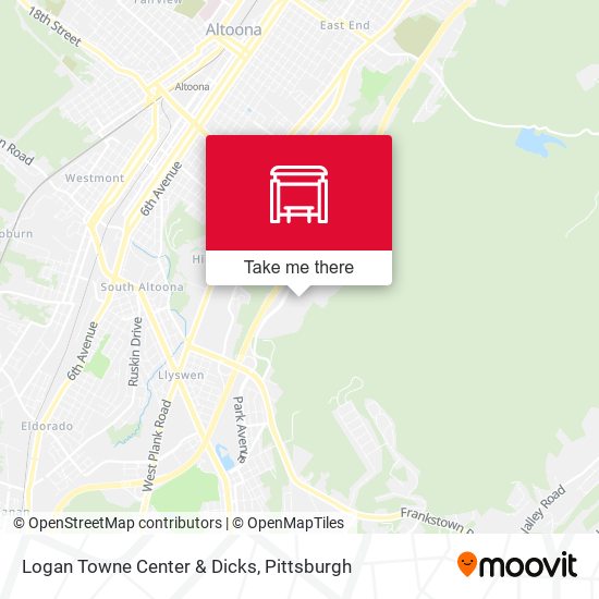 Logan Towne Center & Dicks map