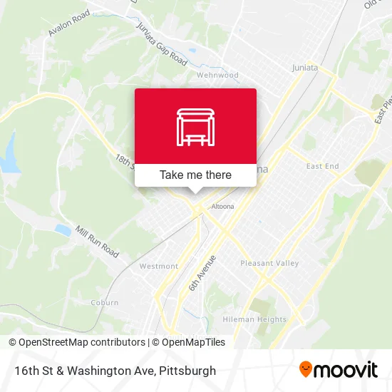 Mapa de 16th St & Washington Ave