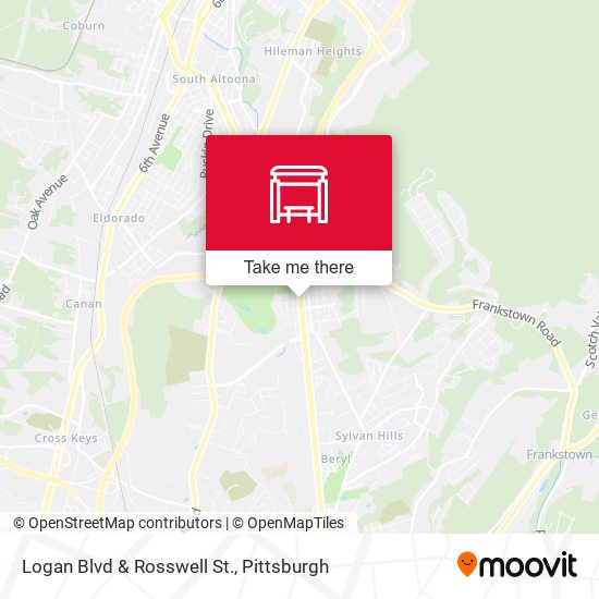 Logan Blvd & Rosswell St. map