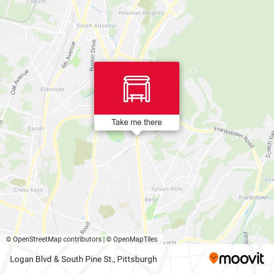 Mapa de Logan Blvd & South Pine St.