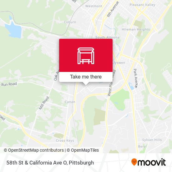 Mapa de 58th St & California Ave O