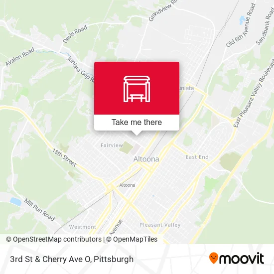 3rd St & Cherry Ave O map