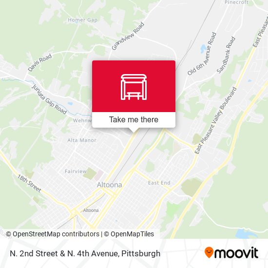 N. 2nd Street & N. 4th Avenue map