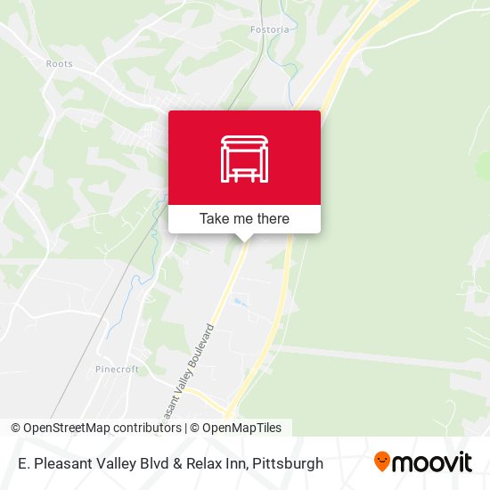 Mapa de E. Pleasant Valley Blvd & Relax Inn
