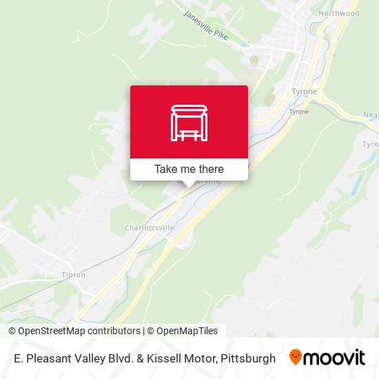 E. Pleasant Valley Blvd. & Kissell Motor map