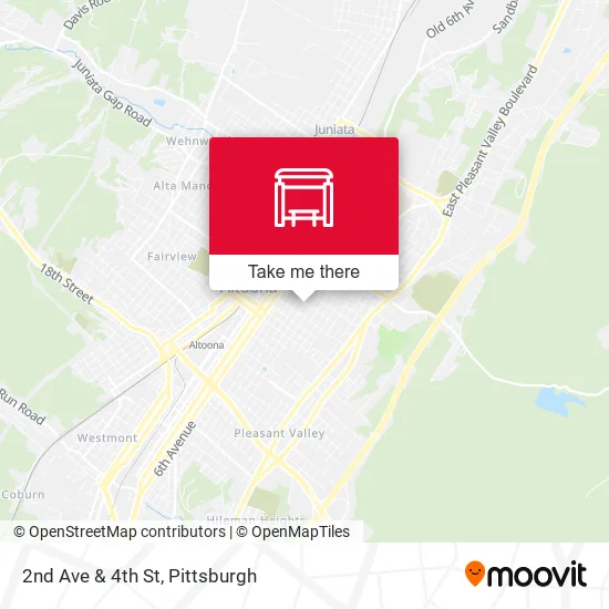 Mapa de 2nd Ave & 4th St