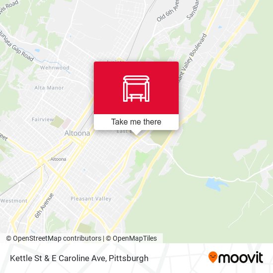 Mapa de Kettle St & E Caroline Ave