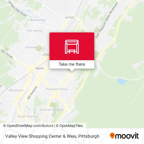 Mapa de Valley View Shopping Center & Weis