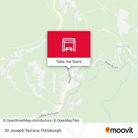 St Joseph Terrace map