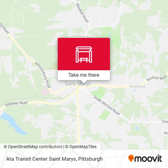 Ata Transit Center Saint Marys map