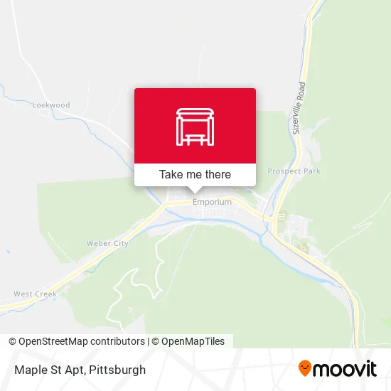 Maple St Apt map