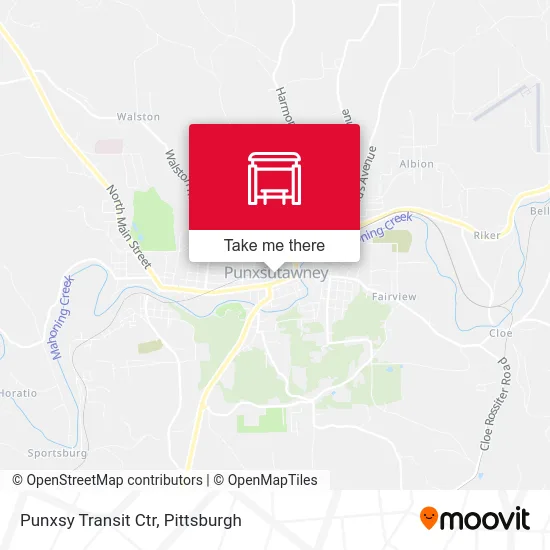 Punxsy Transit Ctr map