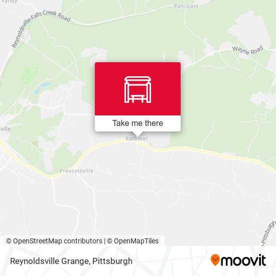 Reynoldsville Grange map