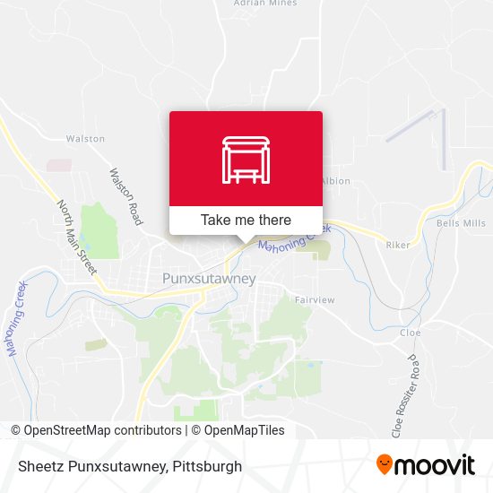 Sheetz Punxsutawney map