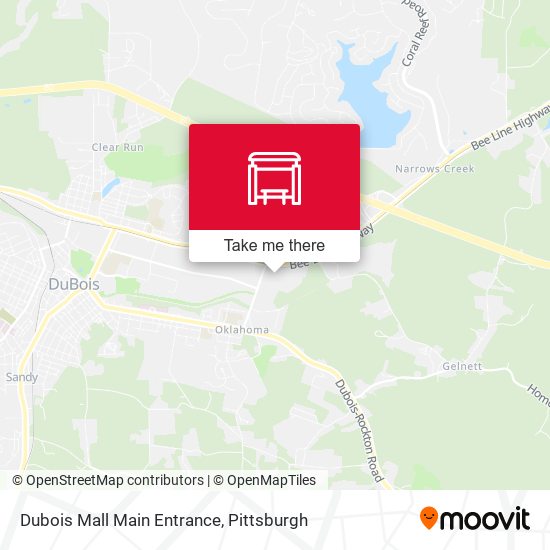 Dubois Mall Main Entrance map