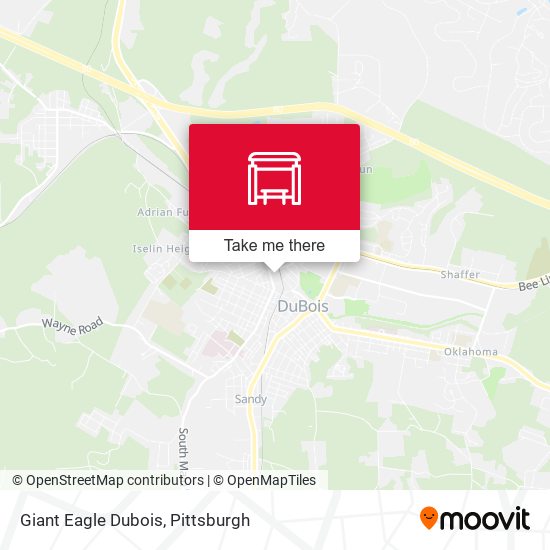 Mapa de Giant Eagle Dubois