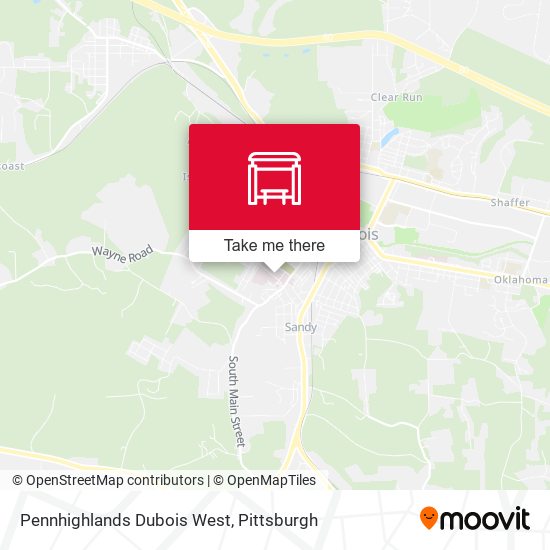 Mapa de Pennhighlands Dubois West