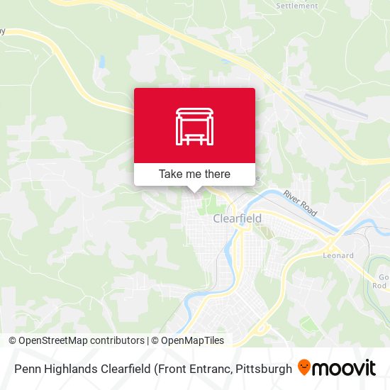 Penn Highlands Clearfield map